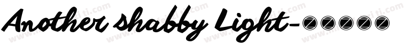 Another shabby Light字体转换